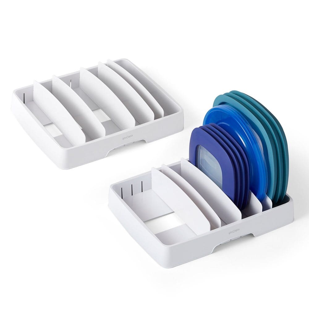 StoraLid 2-Piece Container Lid Organizer - Cabinet & Drawer Storage - ShelHealth