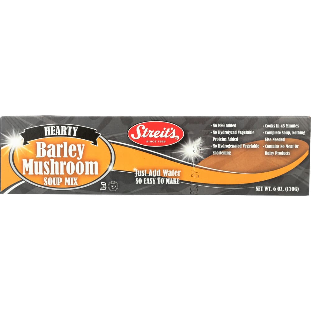 STREITS: Soup Mix Bar Mushrm 6 OZ (Pack of 6) - Grocery > Soups & Stocks - STREITS