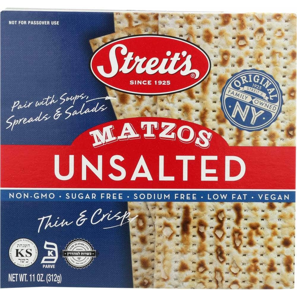 Streits Streits Unsalted Matzo, 11 oz