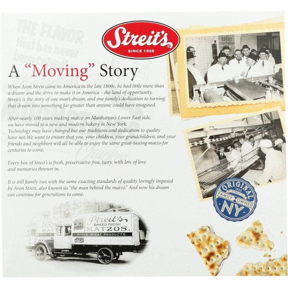 Streits Streits Unsalted Matzo, 11 oz