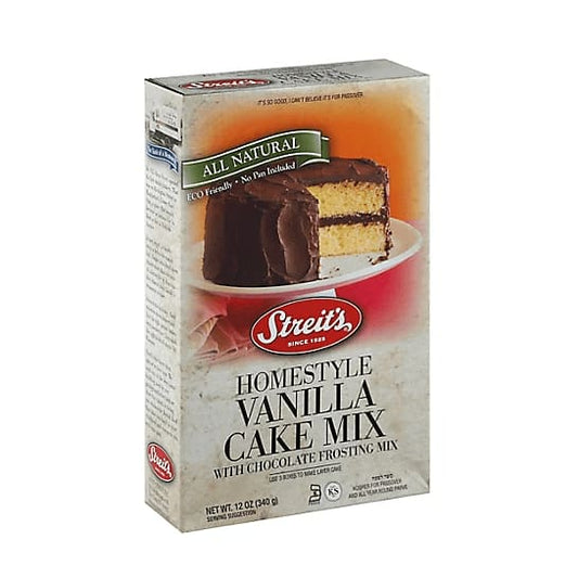 STREITS STREITS Yellow Cake Mix With Chocolate Frosting, 12 oz