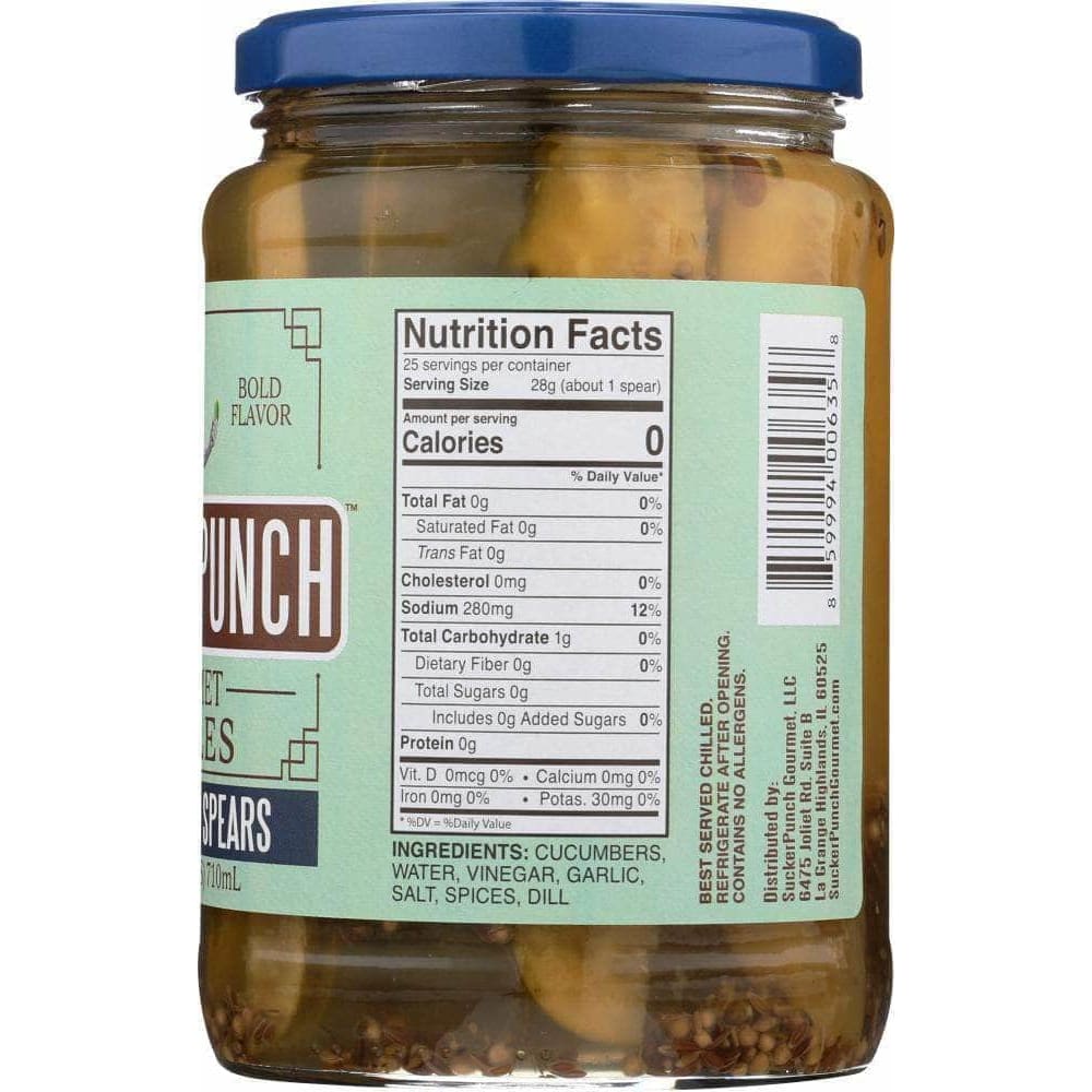 Suckerpunch Gourmet Suckerpunch Pickle Spear Dill, 24 oz