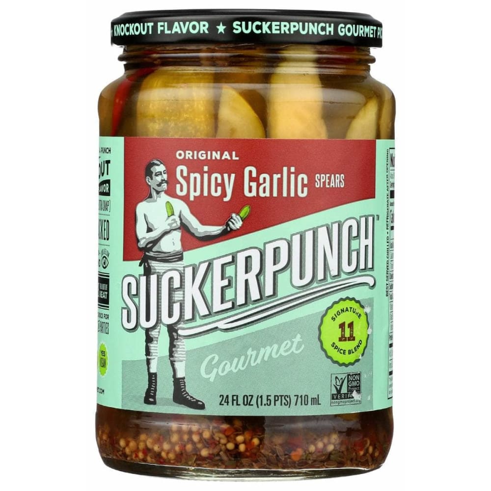 SUCKERPUNCH SUCKERPUNCH Pickle Spears Spicy Garlic, 24 oz