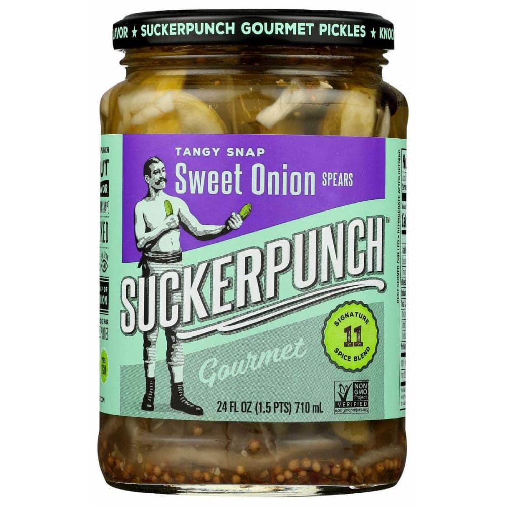 SUCKERPUNCH SUCKERPUNCH Pickle Spears Sweet Onion, 24 oz