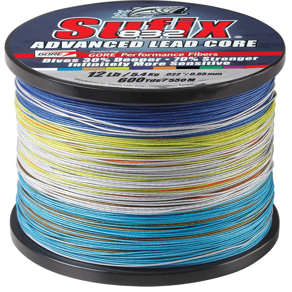 Sufix 832 Advanced Lead Core - 12lb - 10-Color Metered - 600 yds - Hunting & Fishing | Lines & Leaders - Sufix