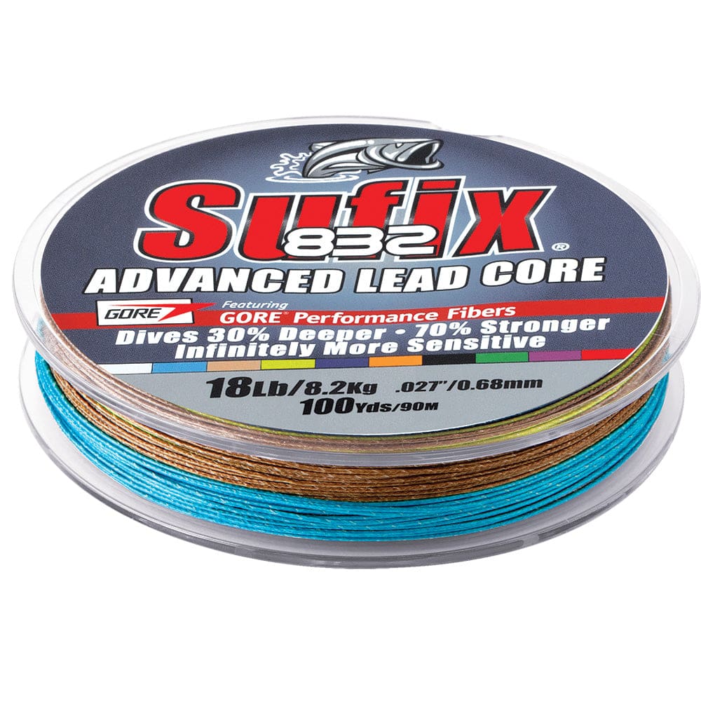 Sufix 832 Advanced Lead Core - 18lb - 10-Color Metered - 100 yds - Hunting & Fishing | Lines & Leaders - Sufix