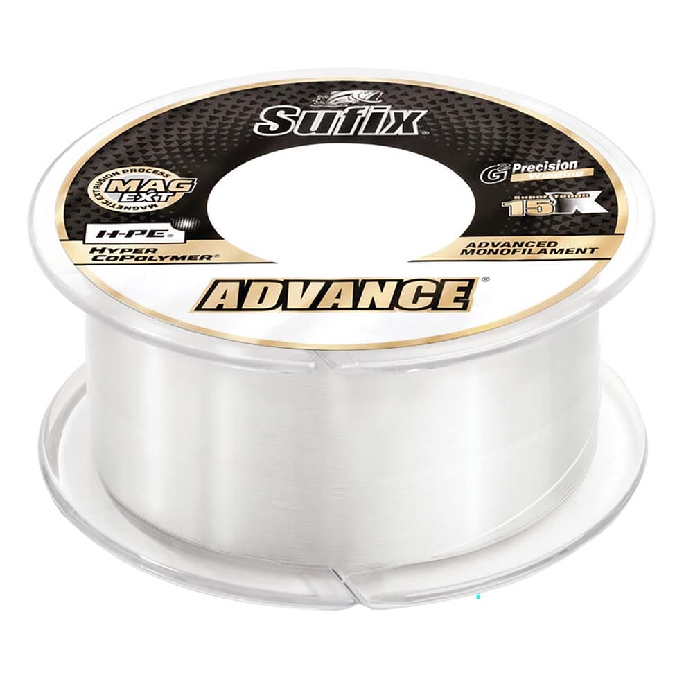Sufix Advance® Monofilament - 10lb - Clear - 330 yds (Pack of 2) - Hunting & Fishing | Lines & Leaders - Sufix