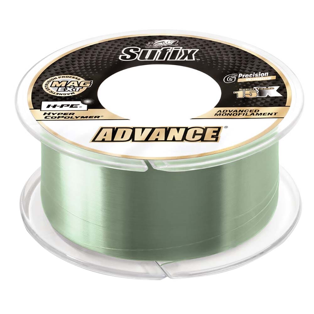 Sufix Advance® Monofilament - 10lb - Low-Vis Green - 330 yds (Pack of 2) - Hunting & Fishing | Lines & Leaders - Sufix