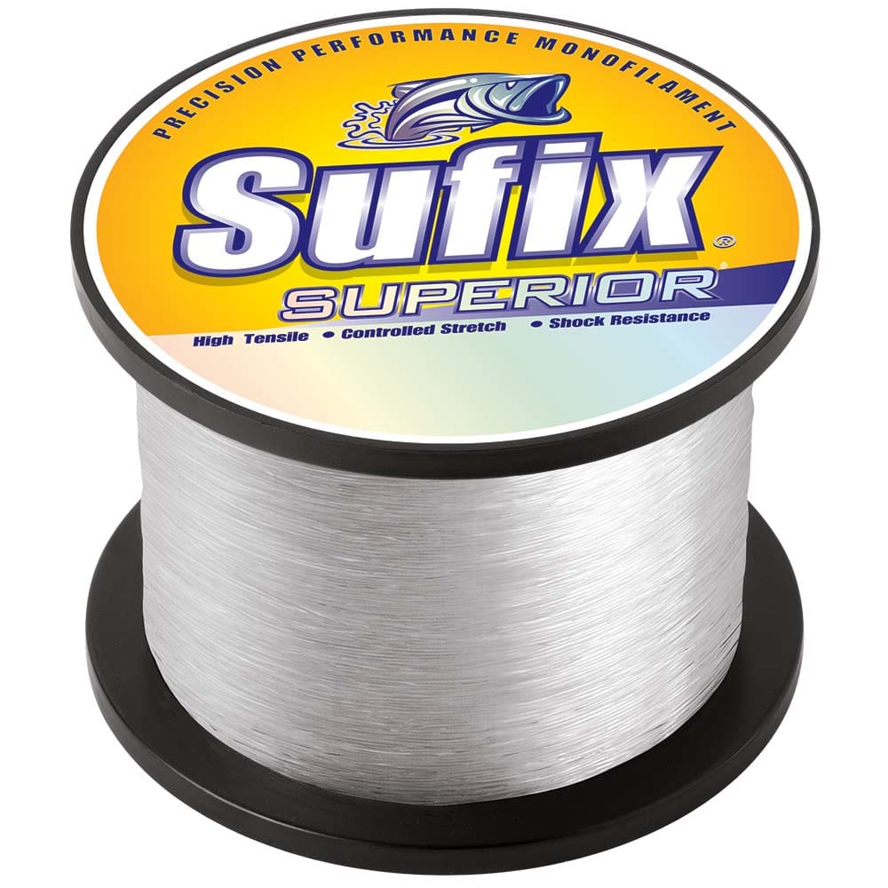 Sufix Superior Clear Monofilament - 20lb - 5875 yds - Hunting & Fishing | Lines & Leaders - Sufix