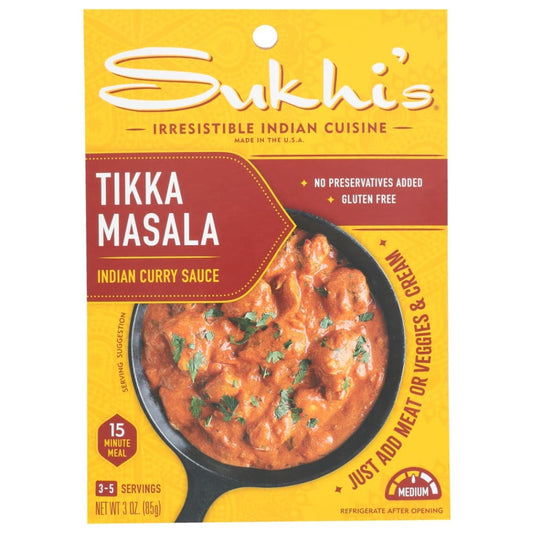 SUKHIS: Tikka Masala Indian Curry Sauce 3 oz (Pack of 5) - Grocery > Meal Ingredients > Sauces - SUKHIS