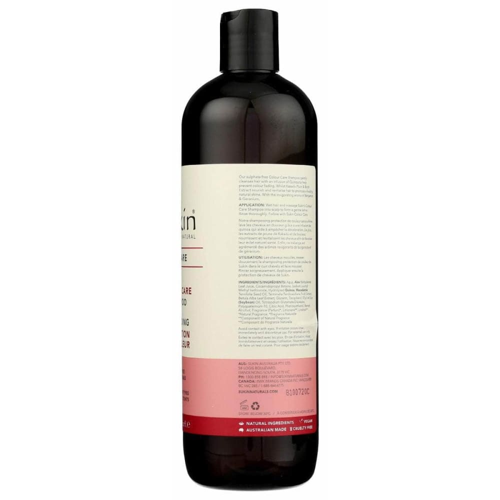 SUKIN Beauty & Body Care > Hair Care > Shampoo & Shampoo Combinations SUKIN: Colour Care Shampoo, 16.9 fo