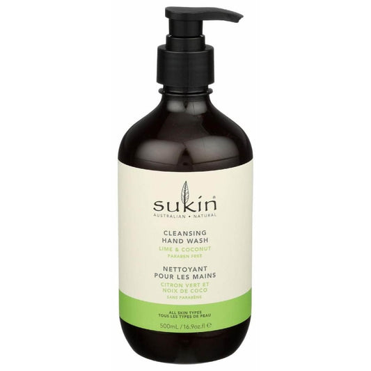 SUKIN Beauty & Body Care > Soap and Bath Preparations > Soap Liquid SUKIN: Lime Coconut Cleansing Hand Wash, 16.9 fo