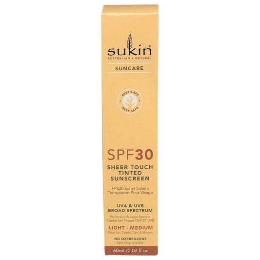 SUKIN Beauty & Body Care > Skin Care > Sun Protection & Tanning Lotions SUKIN: Sheer Touch Tinted Sunscreen Spf 30, 2.03 fo
