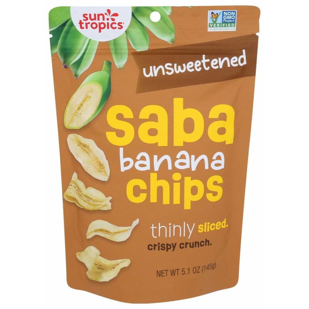 SUN TROPICS SUN TROPICS Unsweetened Saba Banana Chips, 5.1 oz