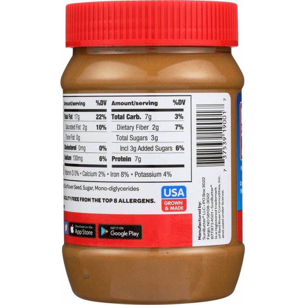 Sunbutter Natural Sunbutter Sunflower Spread Creamy, 16 oz