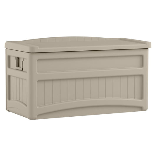 Suncast Suncast 73-Gal. Resin Deck Box with Wheels - Taupe - Home/Lawn & Garden/Deck & Outdoor Storage/ - Suncast