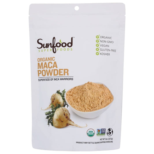 SUNFOOD SUPERFOODS: Maca Powder 8 OZ (Pack of 2) - Vitamins & Supplements > Miscellaneous Supplements - SUNFOOD SUPERFOODS