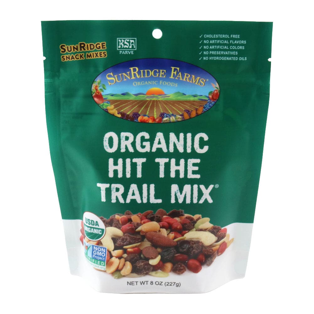 SUNRIDGE FARM: Organic Hit The Trail Mix 8 oz (Pack of 4) - Nuts - SUNRIDGE FARM