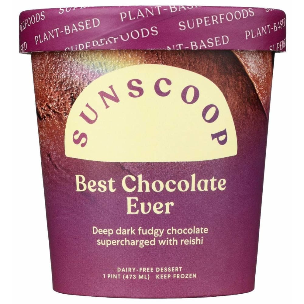 Sunscoop Grocery > Chocolate, Desserts and Sweets > Ice Cream & Frozen Desserts SUNSCOOP: Ice Cream Dk Cacao Reishi, 16 fo