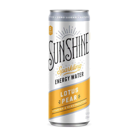 SUNSHINE: Lotus Pear Energy Water 12 FO (Pack of 6) - MONTHLY SPECIALS > Beverages > Water > Sparkling Water - SUNSHINE