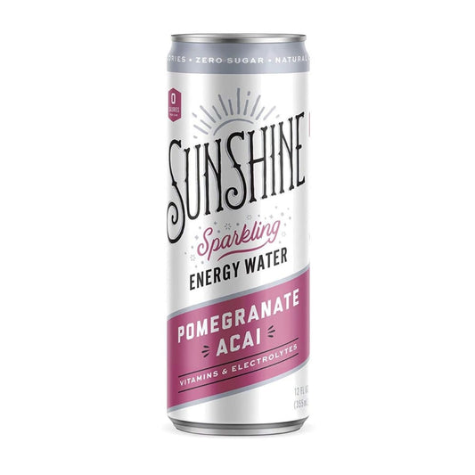 SUNSHINE: Pomegranate Acai Energy Water 12 FO (Pack of 6) - Grocery > Beverages > Water > Sparkling Water - SUNSHINE