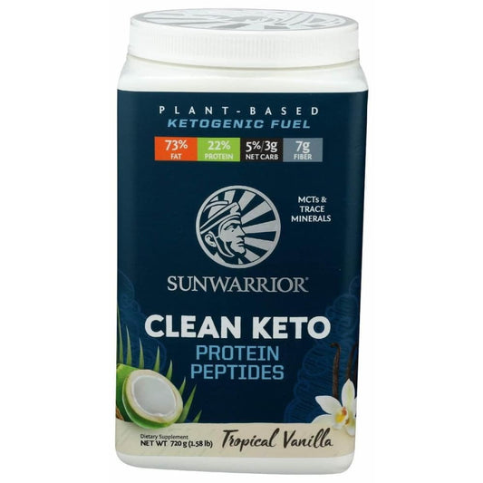 SUNWARRIOR Sunwarrior Clean Keto Protein Peptides Vanilla, 750 Gm