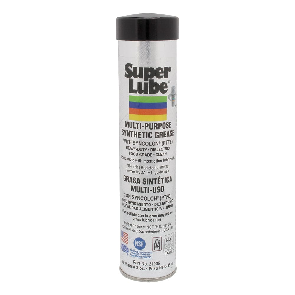 Super Lube Multi-Purpose Synthetic Grease w/ Syncolon® (PTFE) - 3oz Cartridge (Pack of 3) - Winterizing | Cleaning,Boat Outfitting |