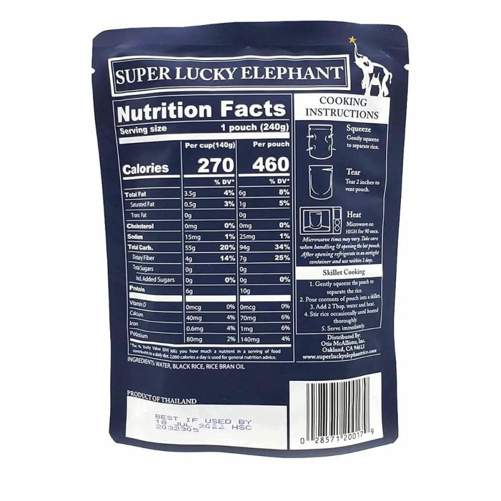 SUPER LUCKY ELEPHANT Super Lucky Elephant Rice Black, 8.5 Oz