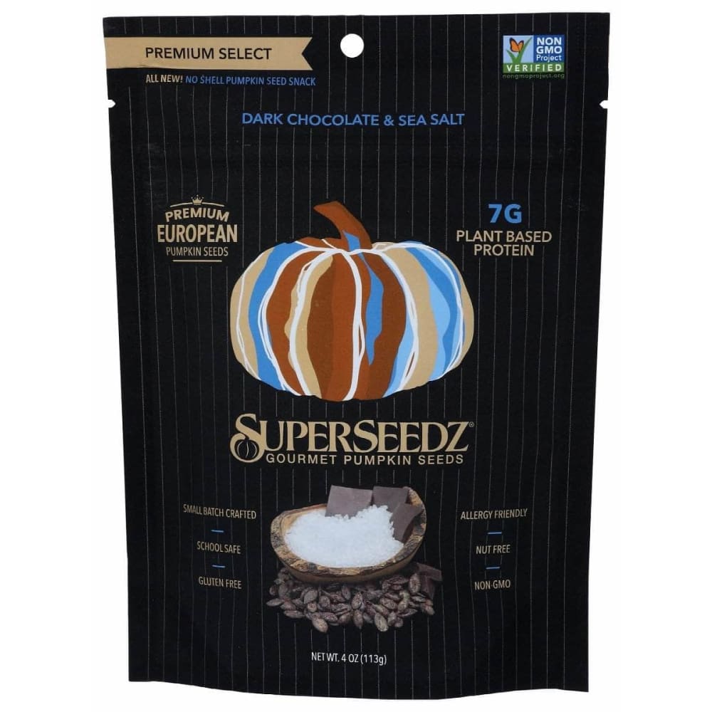 SUPER SEEDZ Super Seedz Seeds Pumpkin Dk Chocolat, 4 Oz