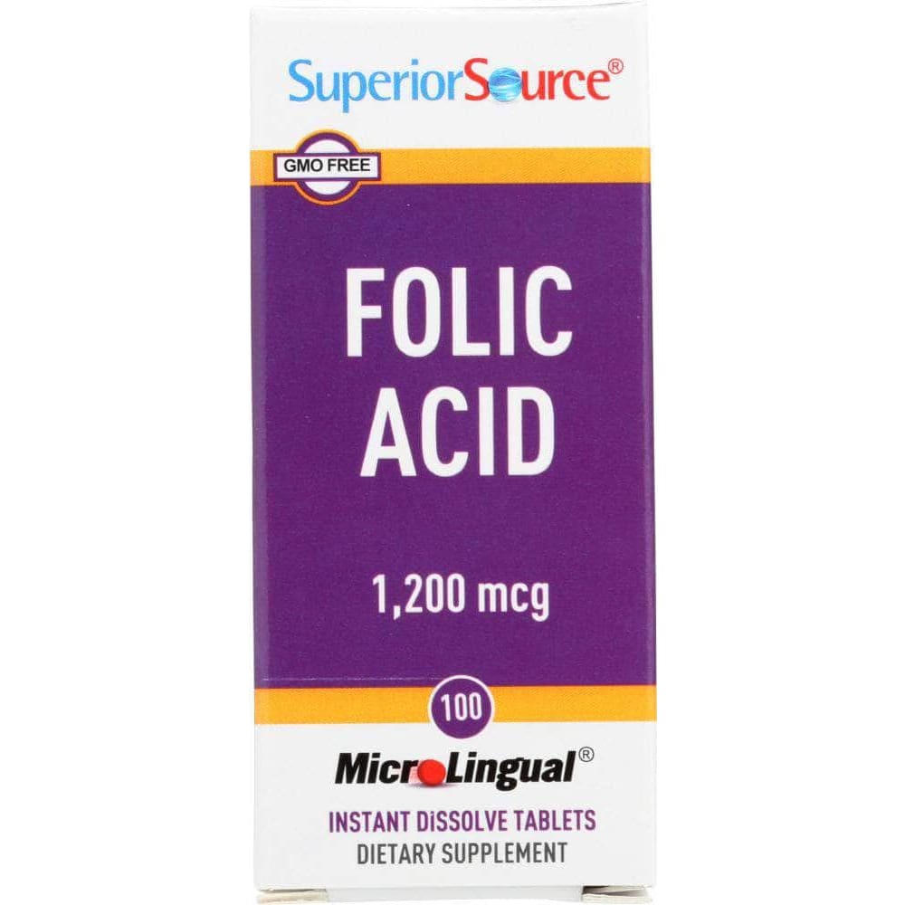 Superior Source Superior Source Folic Acid 1200mcg, 100 tb