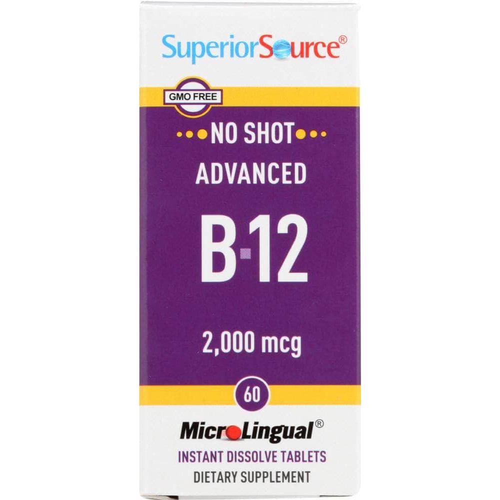 Superior Source Superior Source No Shot Advanced B-12 2000mcg, 60 tb