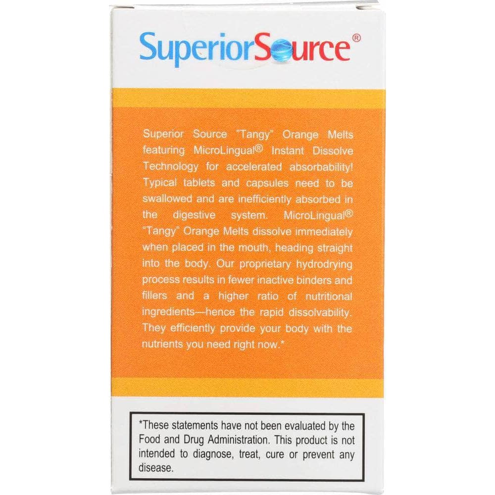 Superior Source Superior Source Vitamin C 500mg Tangy Orange Melts, 90 tb