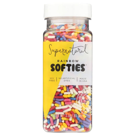 SUPERNATURAL: Rainbow Softies Sprinkles 3 oz (Pack of 4) - Frozen - SUPERNATURAL