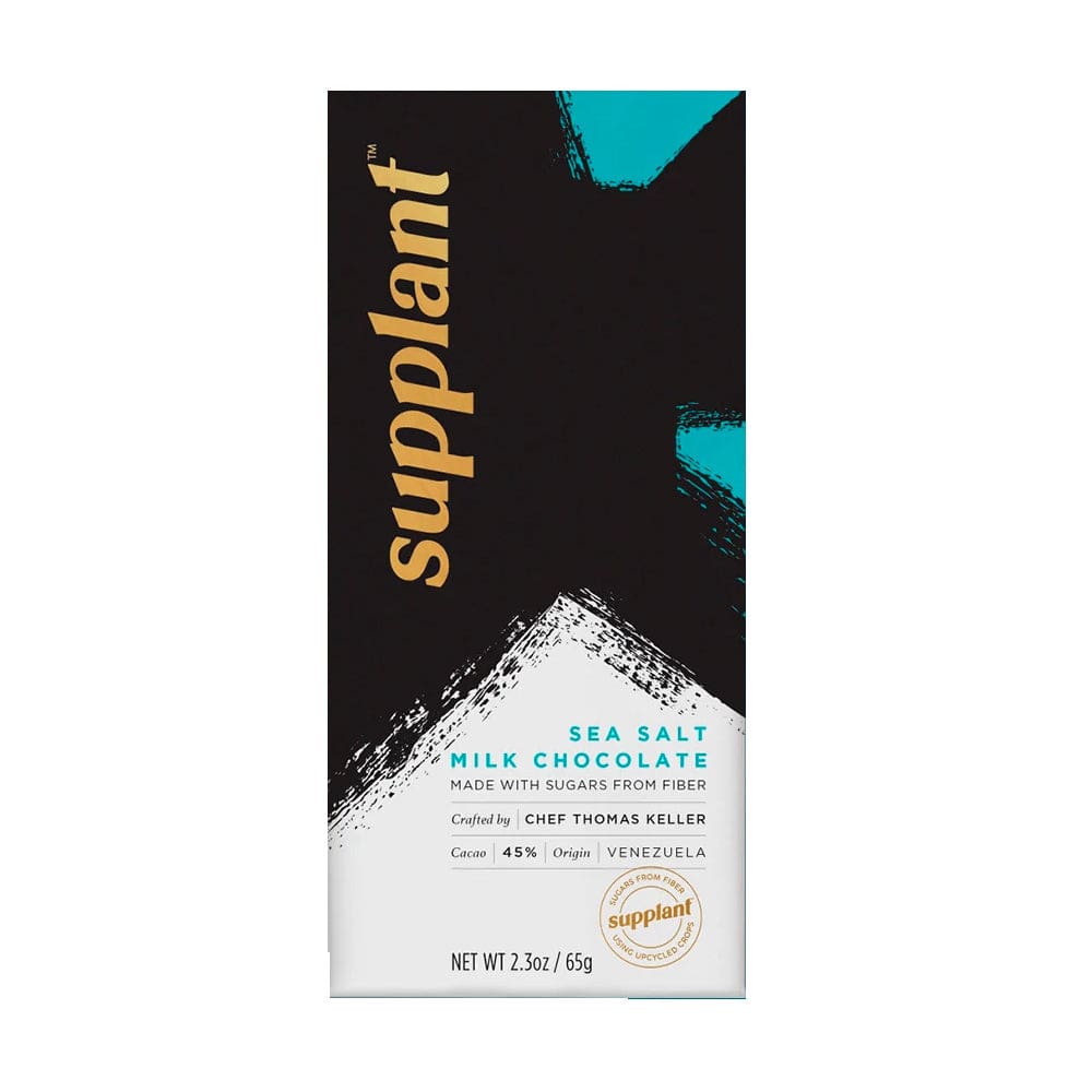 SUPPLANT: Milk Chocolate Sea Salt Bar 2.3 oz (Pack of 4) - SUPPLANT