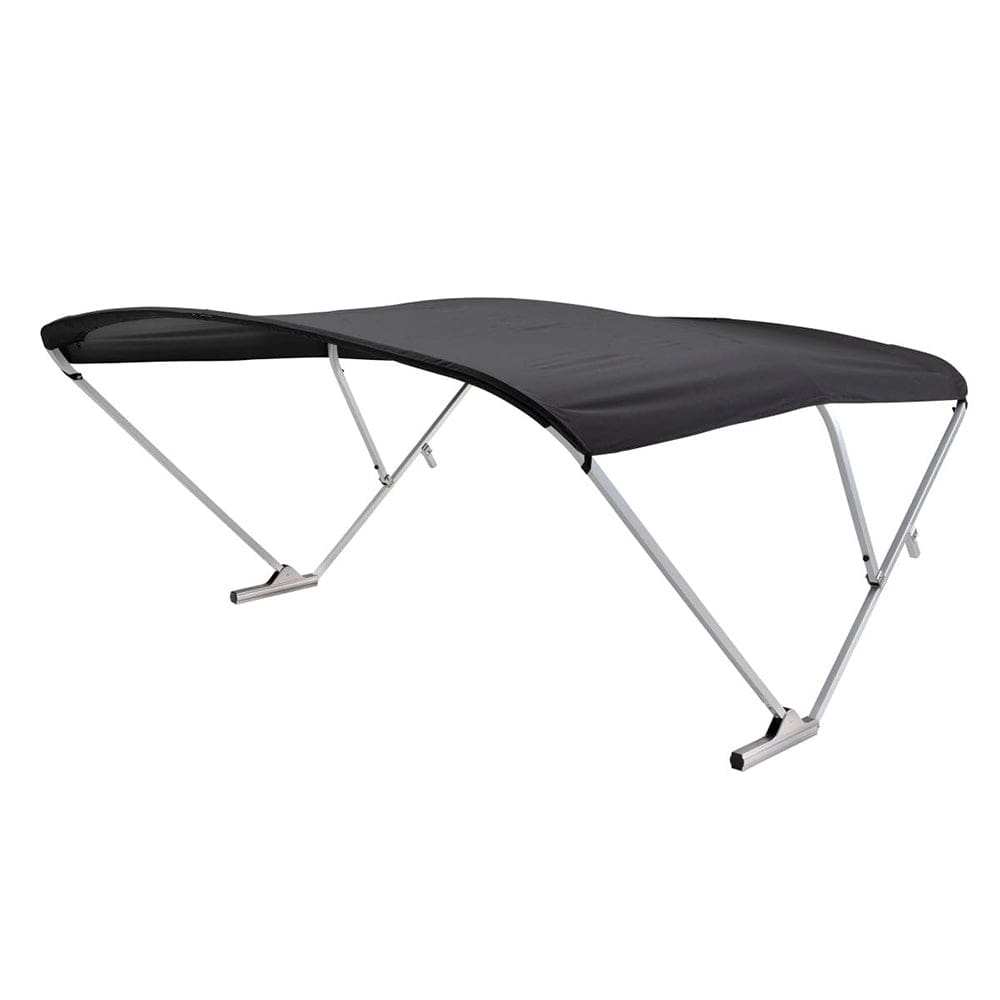 SureShade Power Bimini - Clear Anodized Frame - Black Fabric - Boat Outfitting | Accessories - SureShade