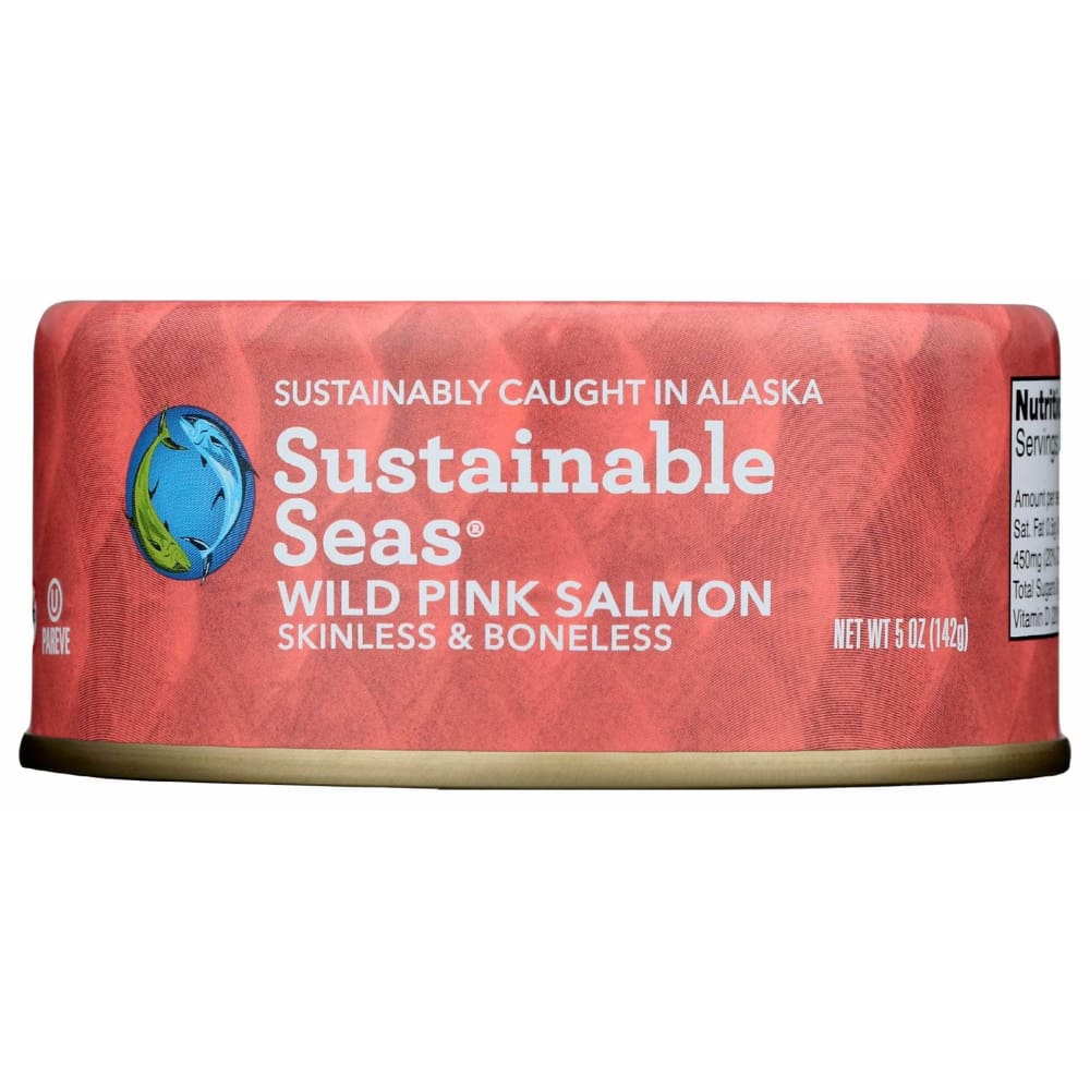 SUSTAINABLE SEAS Grocery > Pantry > Meat Poultry & Seafood SUSTAINABLE SEAS: Pink Salmon, 5 oz