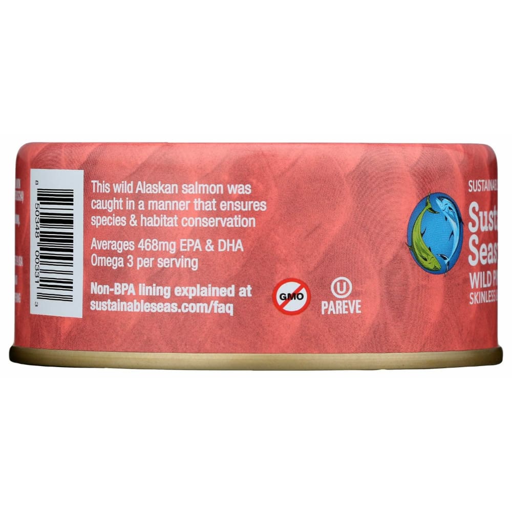 SUSTAINABLE SEAS Grocery > Pantry > Meat Poultry & Seafood SUSTAINABLE SEAS: Pink Salmon, 5 oz