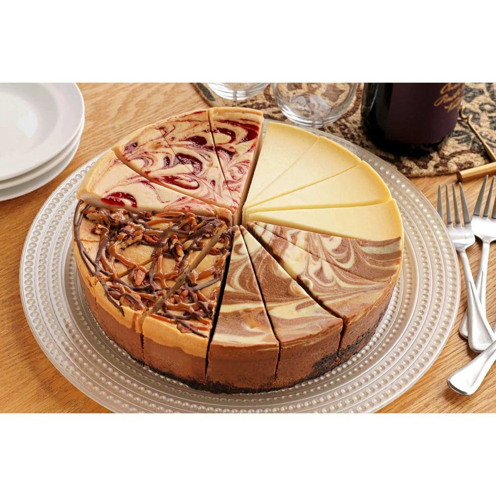 Suzy’s Classic Sampler Cheesecake (72 oz.) - Dessert & Pastry Trays - Suzy’s