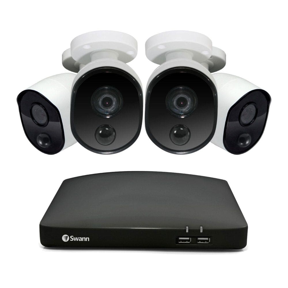 Swann 4-Channel and 4-Bullet Value Series 1080P DVR Security Surveillance Camera Kit - Surveillance Cameras - Swann