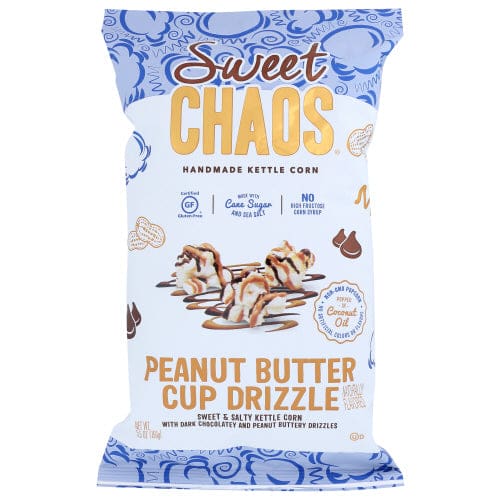 SWEET CHAOS: Popcorn Pnut Btr Cup Drzl 5.5 OZ (Pack of 5) - Grocery > Snacks > Popcorn - SWEET CHAOS
