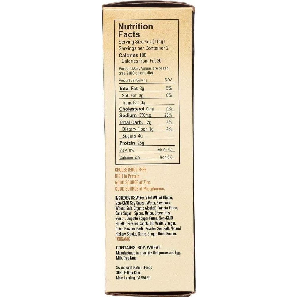 Sweet Earth Foods Sweet Earth Seitan Strips Chipotle, 8 oz