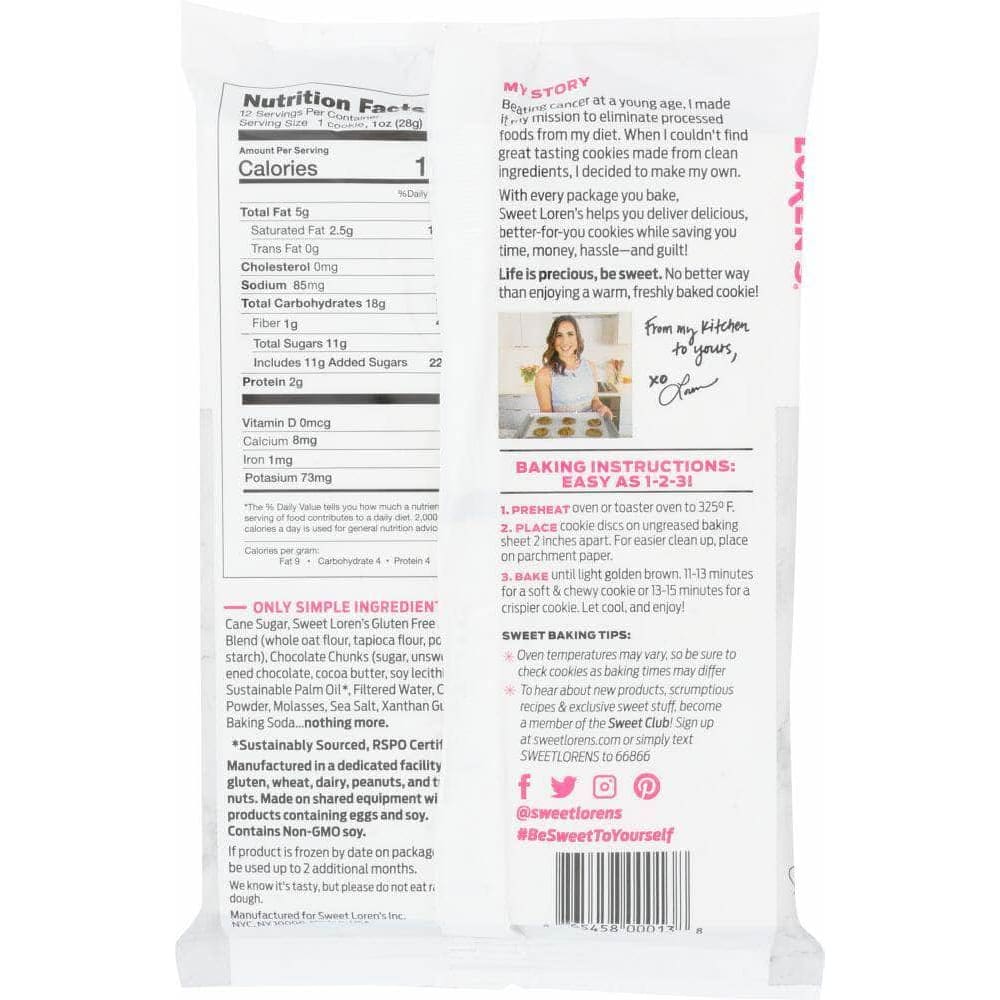 Sweet Lorens Sweet Lorens Gluten Free Fudgy Brownie Dough, 12 oz