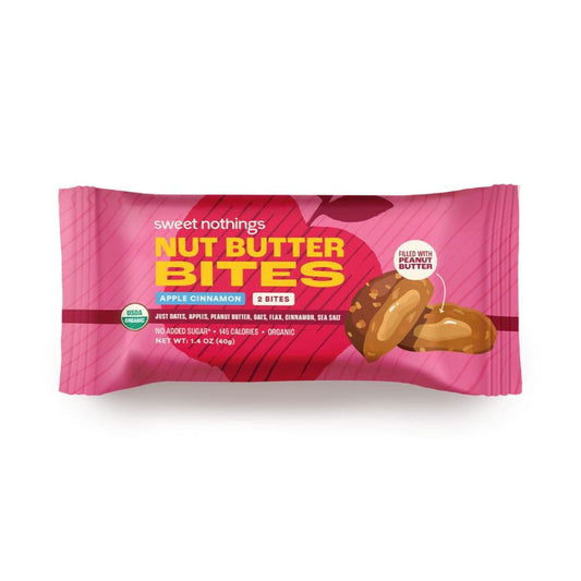 SWEET NOTHINGS: Apple Cinnamon Peanut Butter Bar 1.4 oz (Pack of 6) - Grocery > Nutritional Bars - SWEET NOTHINGS