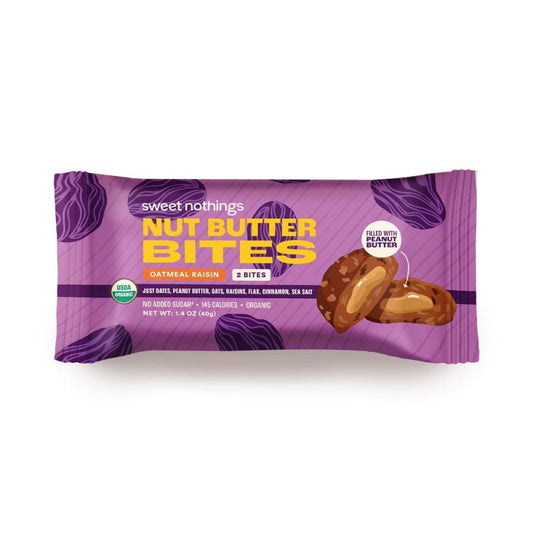 SWEET NOTHINGS: Oatmeal Raisin Peanut Butter Bar 1.4 oz (Pack of 6) - Grocery > Nutritional Bars - SWEET NOTHINGS