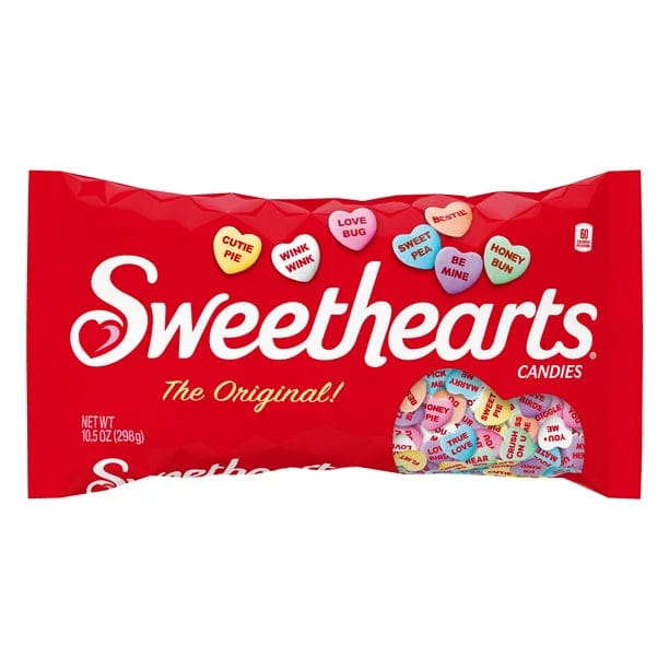 Sweethearts Valentine Conversation Hearts Fruit Candy 10.5oz Bag - Sweethearts