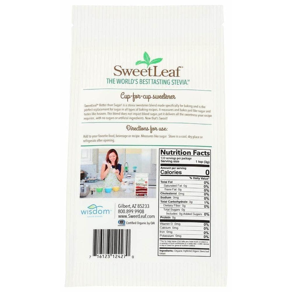 Sweetleaf Stevia Sweetleaf Better Than Sugar Organic Powdered Sweetener Frosting, 14 Oz