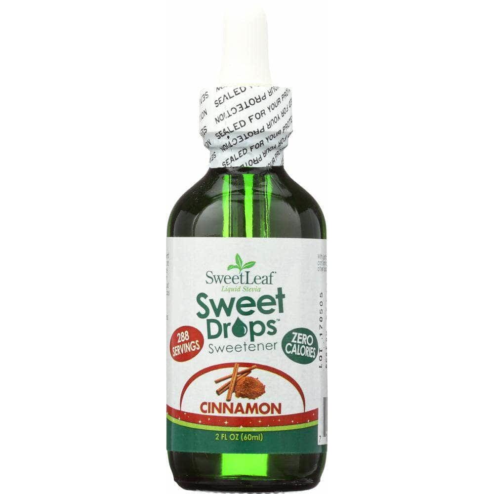 SWEET LEAF TEA Sweetleaf Liquid Stevia Sweet Drops Sweetener Cinnamon, 2 Oz