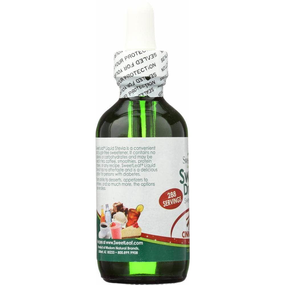 SWEET LEAF TEA Sweetleaf Liquid Stevia Sweet Drops Sweetener Cinnamon, 2 Oz