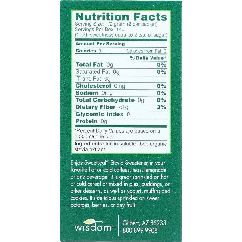 SWEETLEAF STEVIA Sweetleaf Natural Stevia Sweetener, 70 Packets