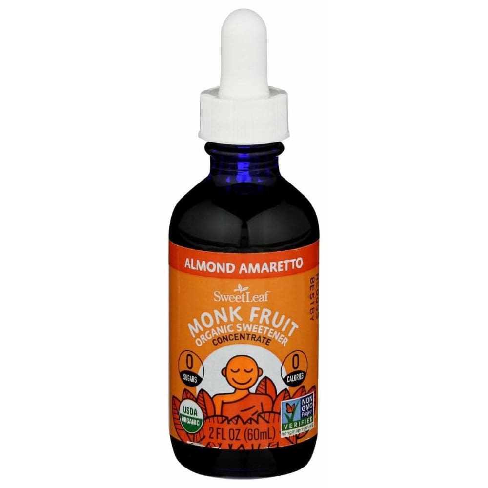SWEETLEAF STEVIA Sweetleaf Stevia Monk Fruit Organic Sweetener Almond Amaretto, 2 Oz